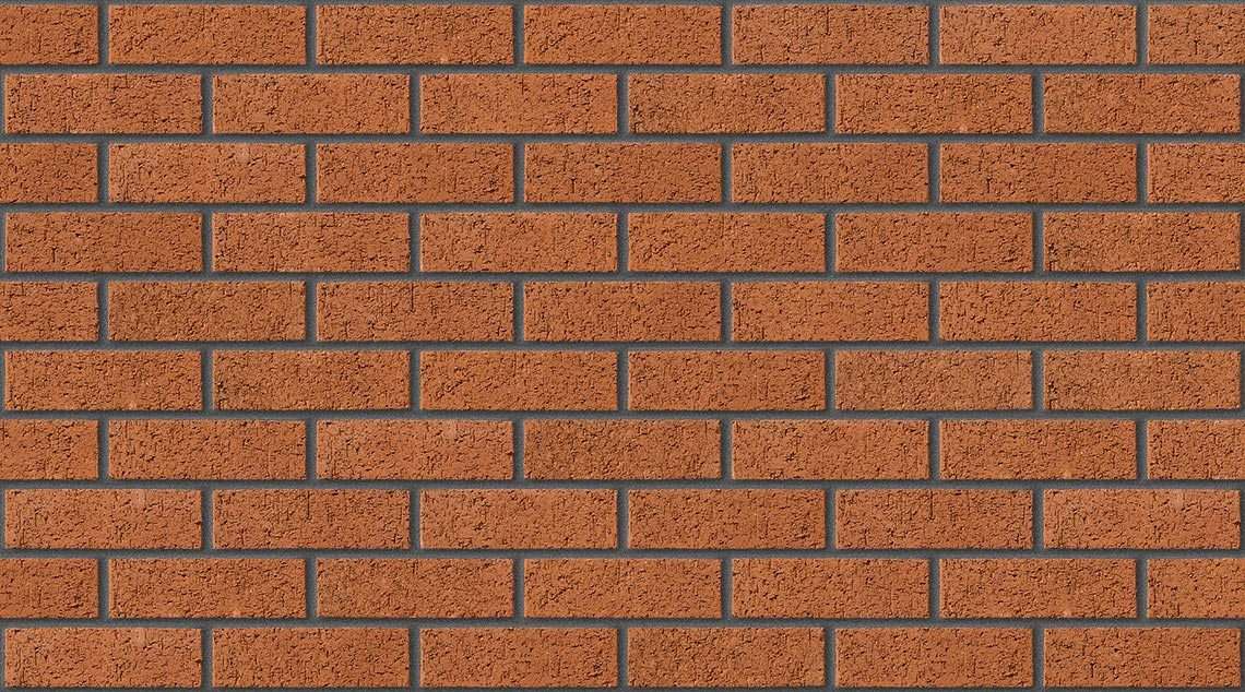 Old Trafford Red with Dark Grey mortar