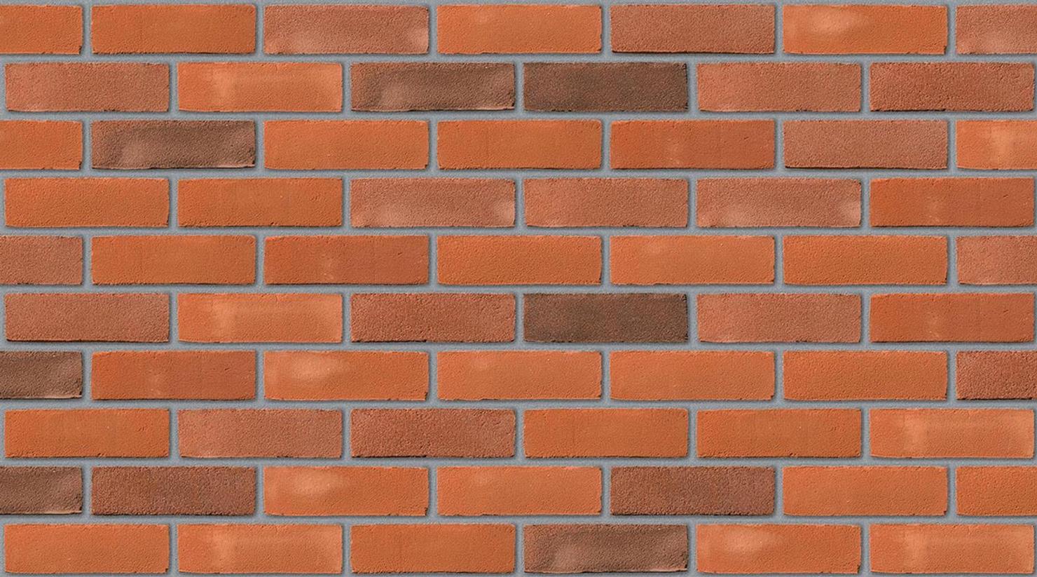 Moreton Red Multi with Natural mortar