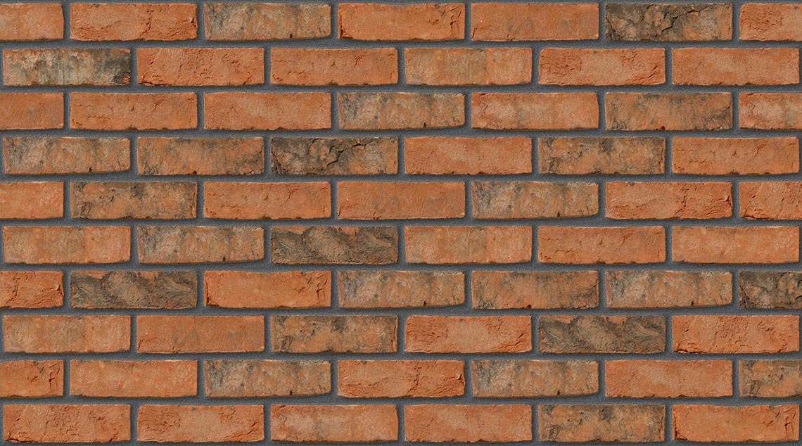 Washington Red Multi with Dark Grey mortar