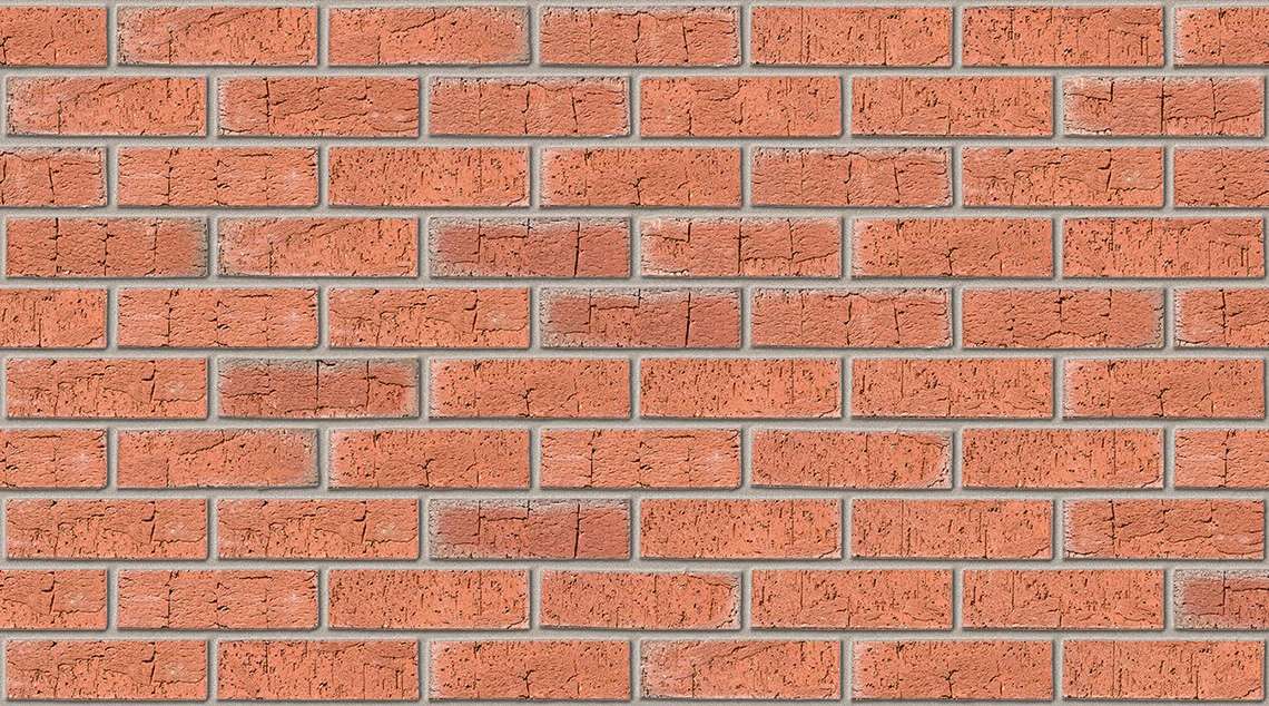 Abbey Red Multi with Ivory mortar
