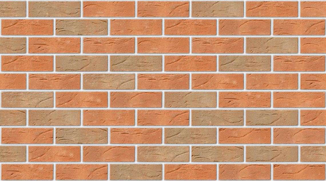 Clumber Red Mixture with White mortar
