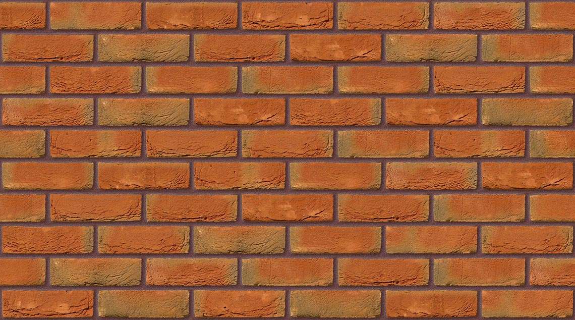 Kingspark Red Multi with Brown Red mortar