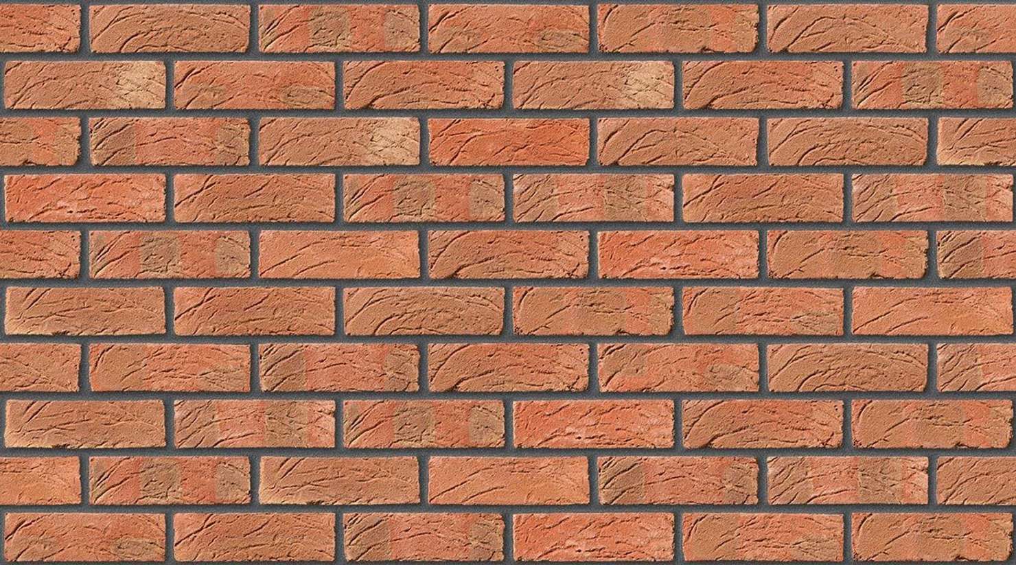 Sunset Red with Dark Grey mortar