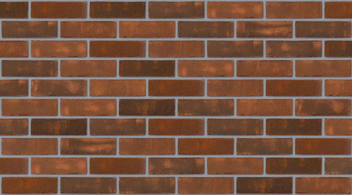 Old English Red with Natural mortar