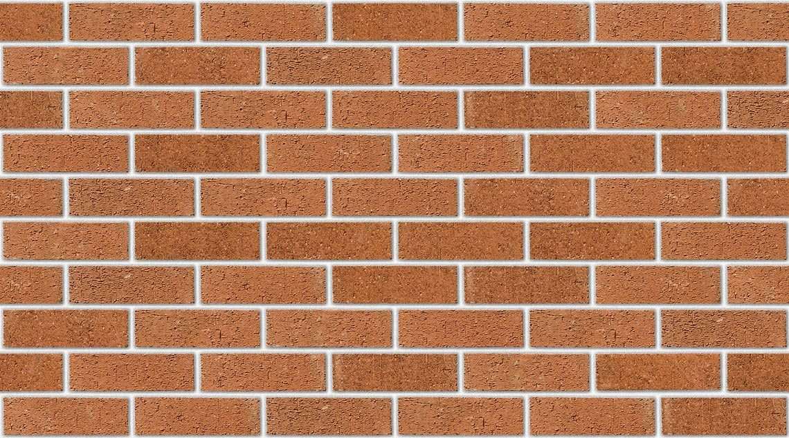 County Red Rustic with White mortar