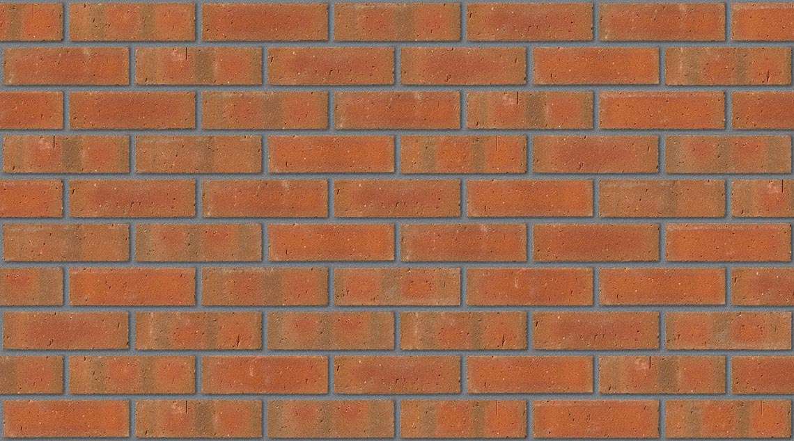 Pembridge Red with Mid Grey mortar