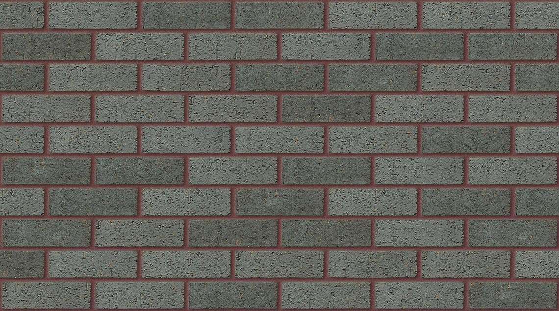 Blue Rustic with Brown Red mortar