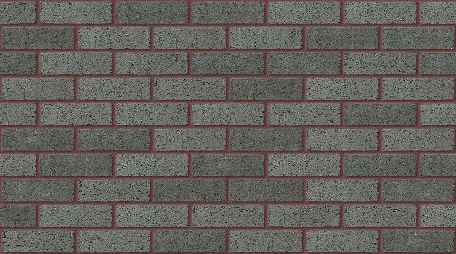 Blue Rustic with Brown Red mortar