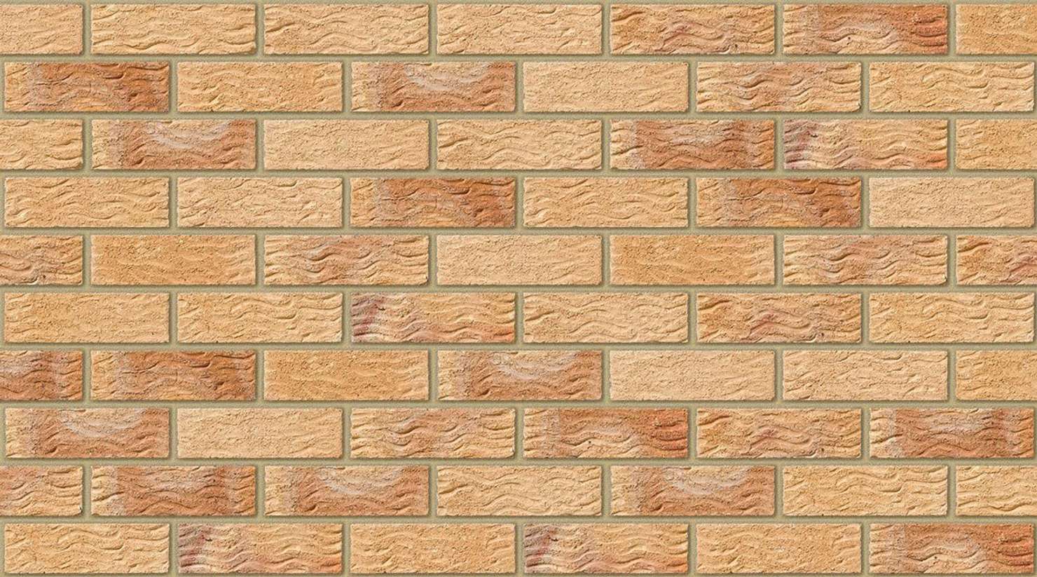 Old English Buff Multi with Buff mortar