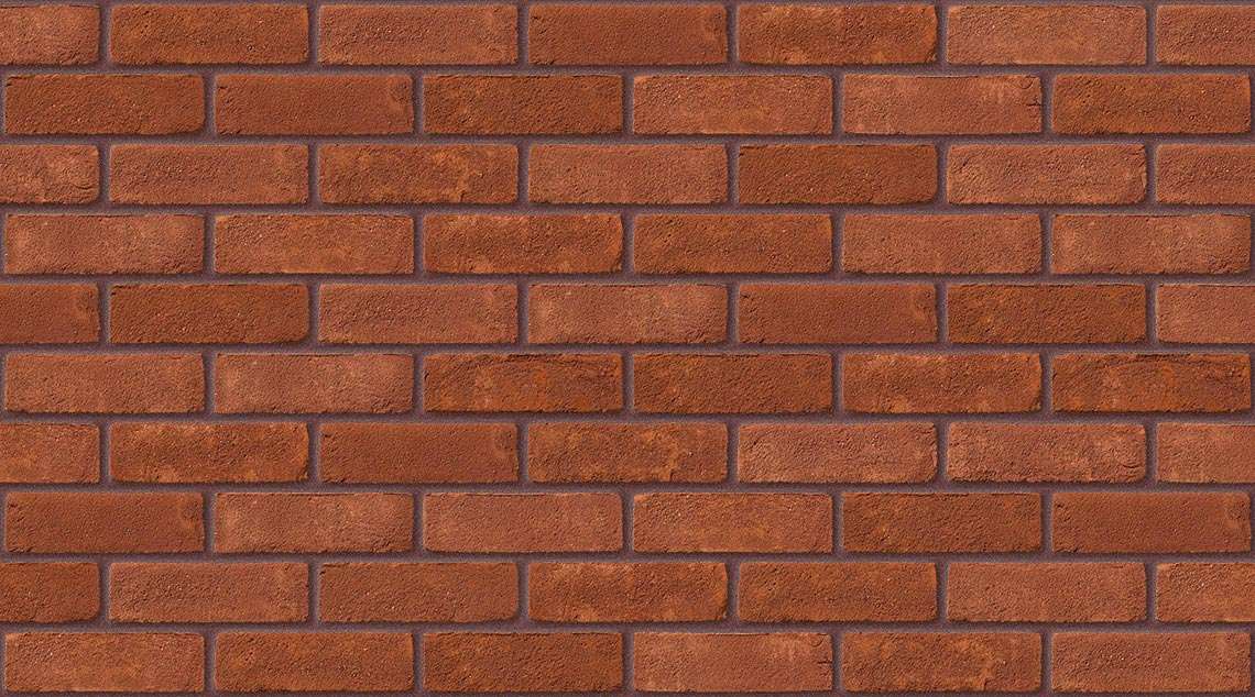 Oakthorpe Red Stock with Brown Red mortar