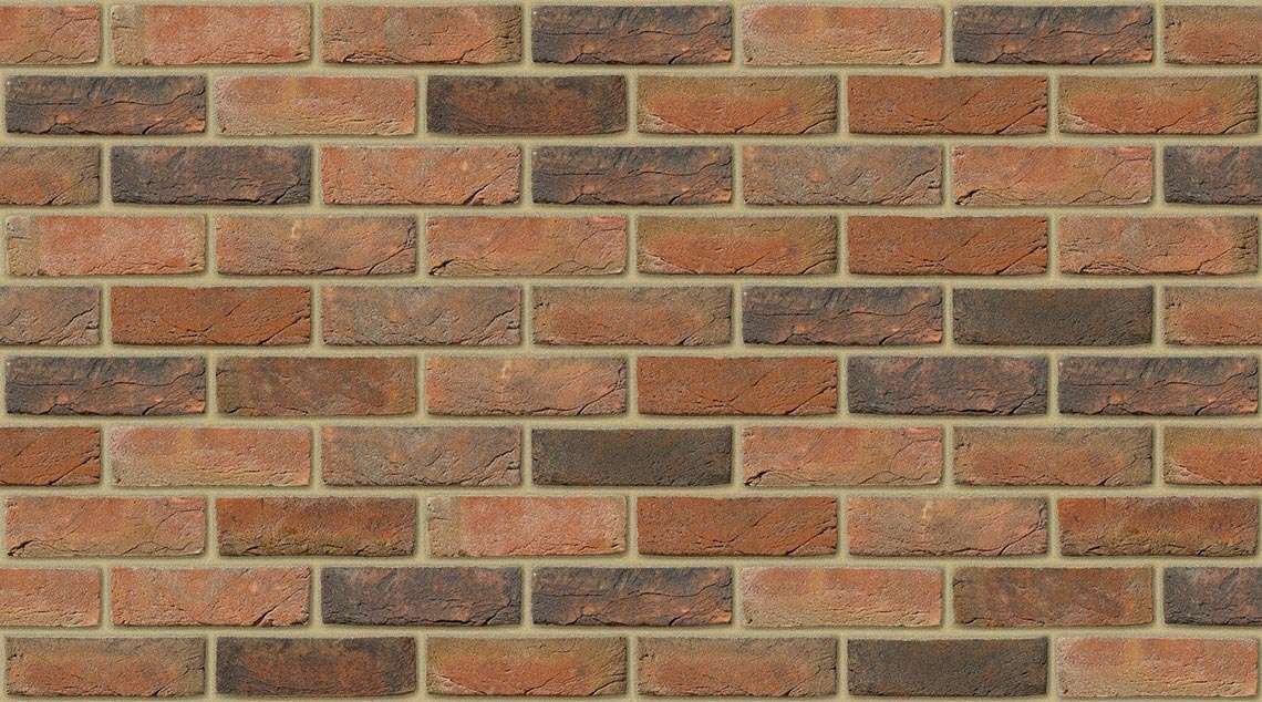 Amberley Red Multi with Buff mortar