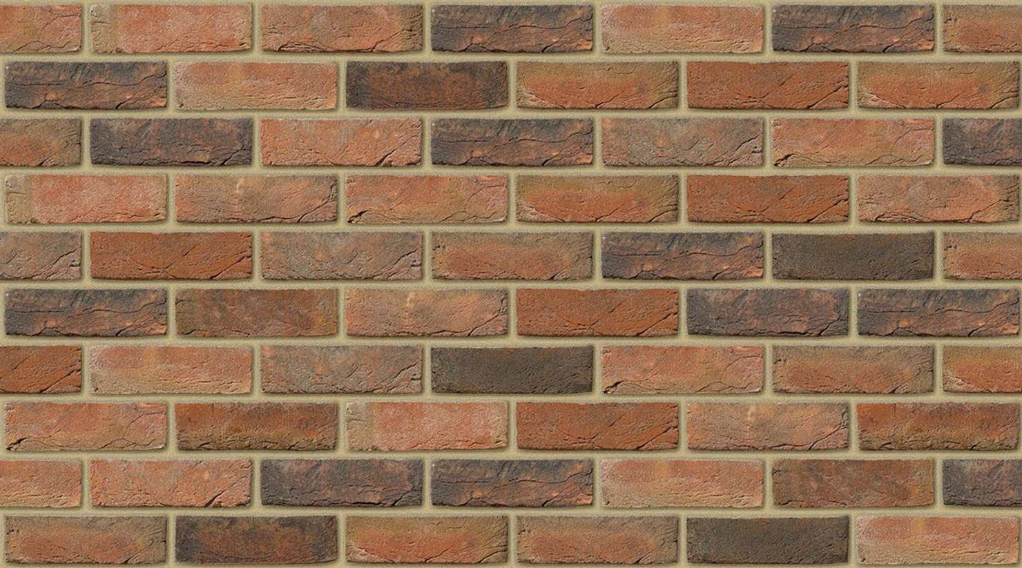 Amberley Red Multi with Buff mortar