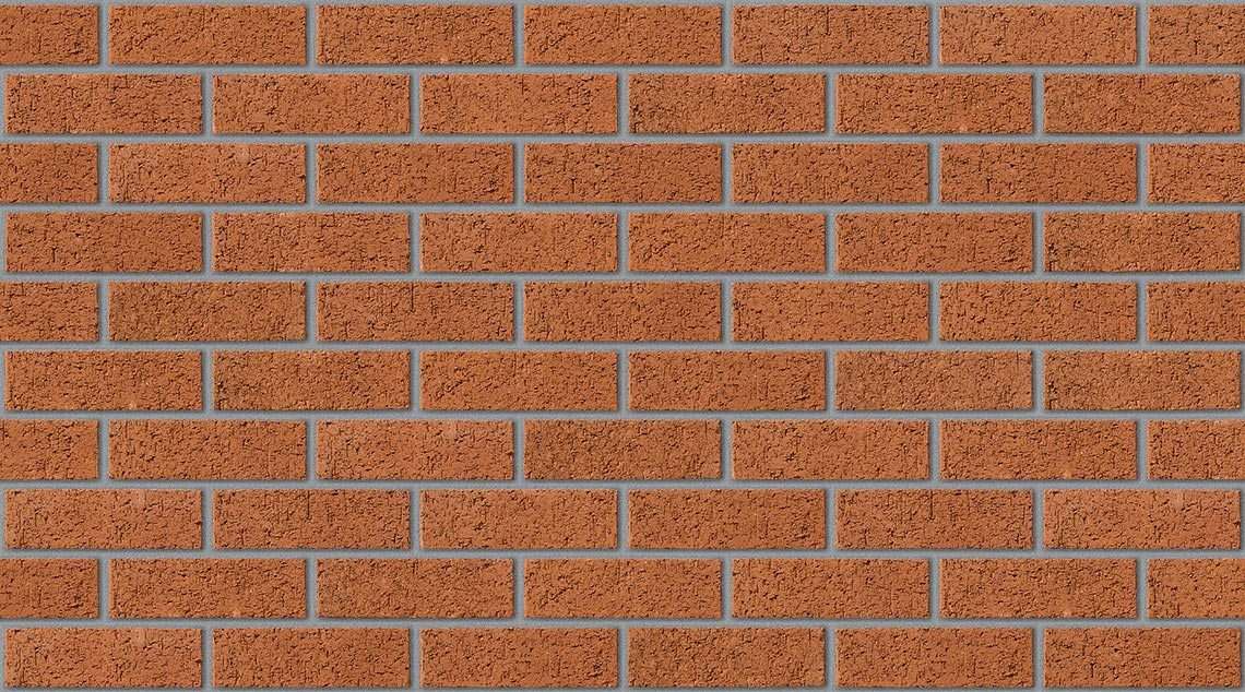 Old Trafford Red with Natural mortar