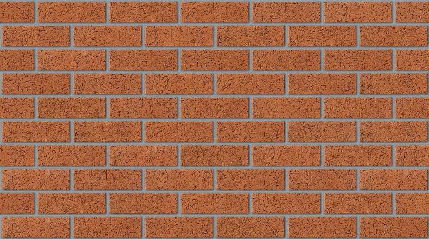 Old Trafford Red with Natural mortar