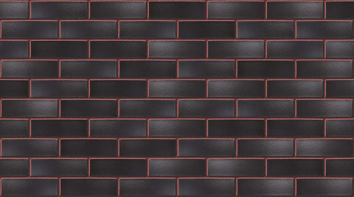 Blue Metallic with Brown Red mortar