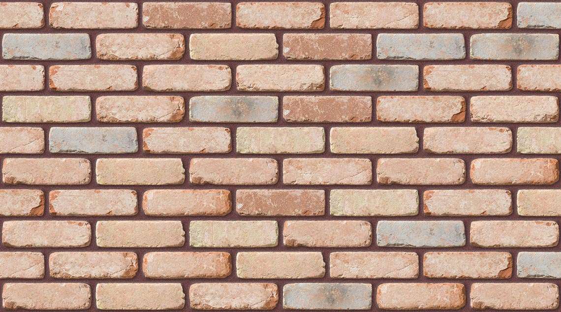 Retro Tiffany with Brown Red mortar