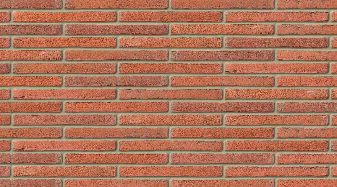 Roman Orange with Buff mortar