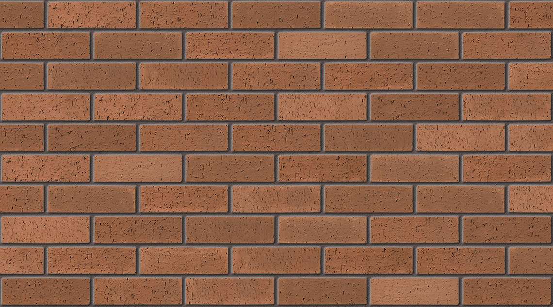 Brown Dragface with Dark Grey mortar