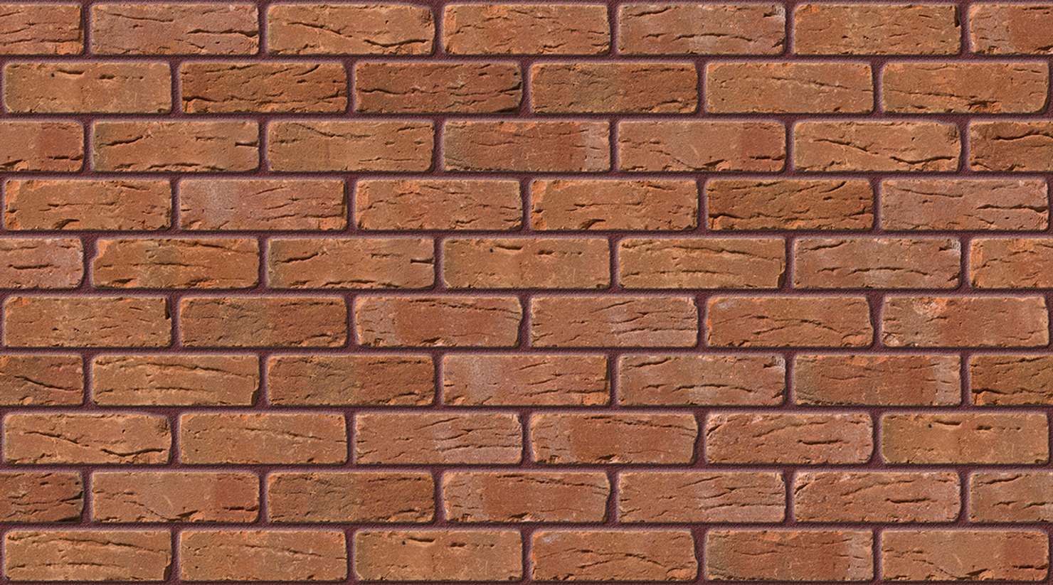 Cumbrian Hall Tumbled with Brown Red mortar