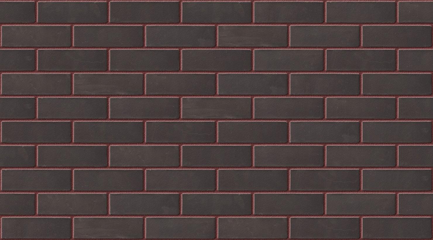 Basalt Black with Brown Red mortar