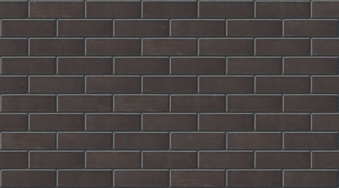 Basalt Black with Dark Grey mortar