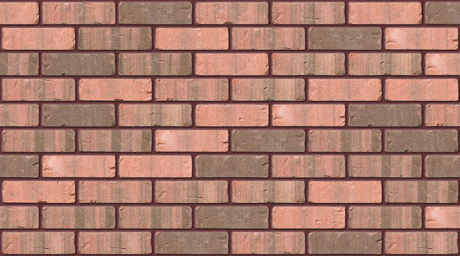 Woodside Mixture with Brown Red mortar