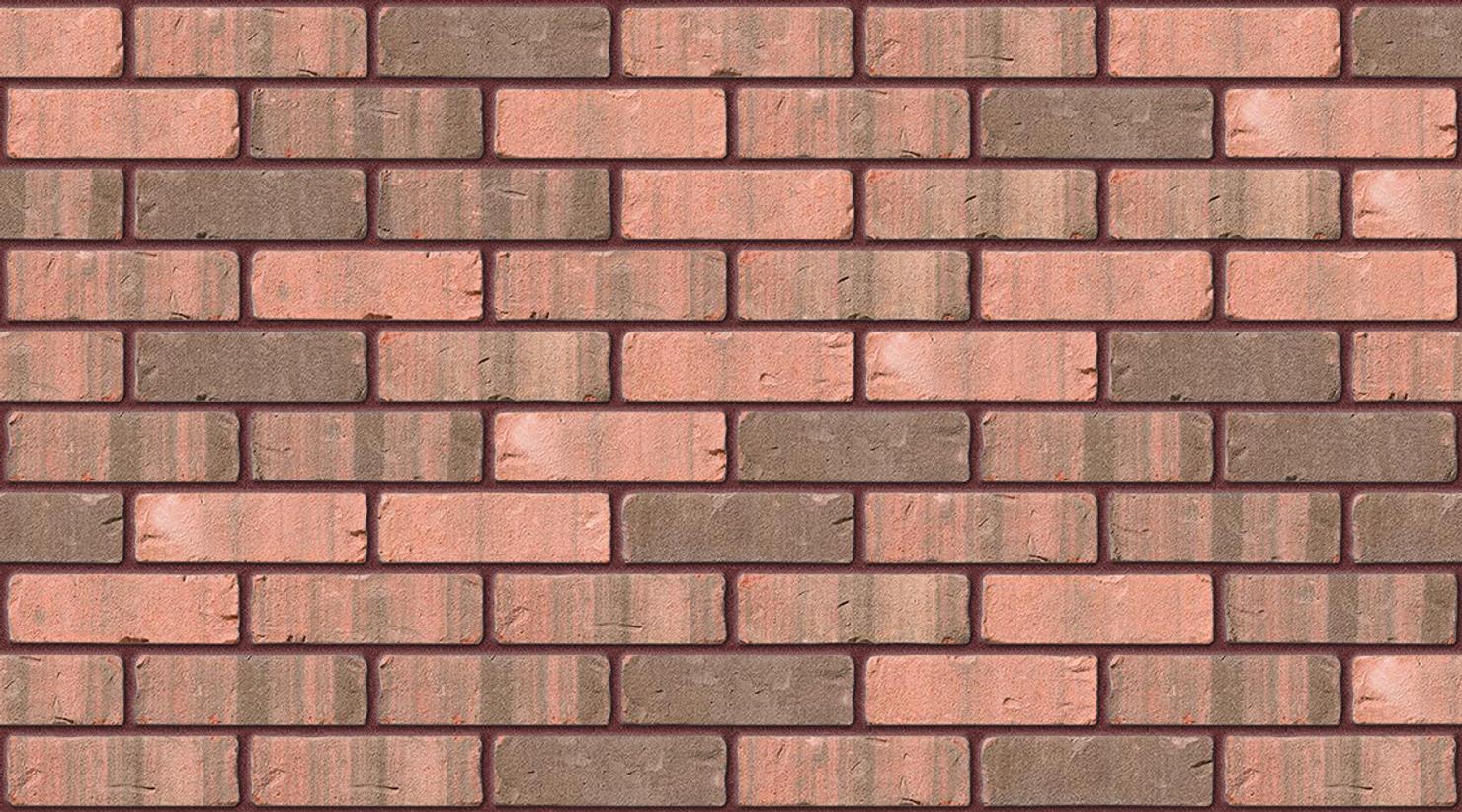 Woodside Mixture with Brown Red mortar