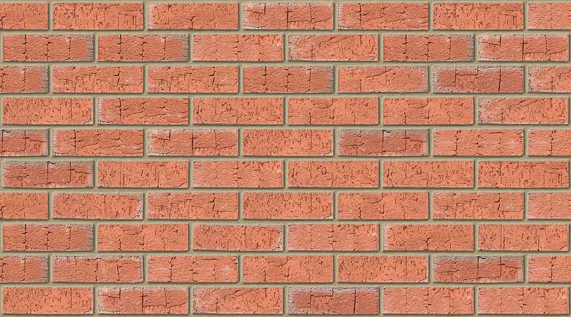 Abbey Red Multi with Buff mortar