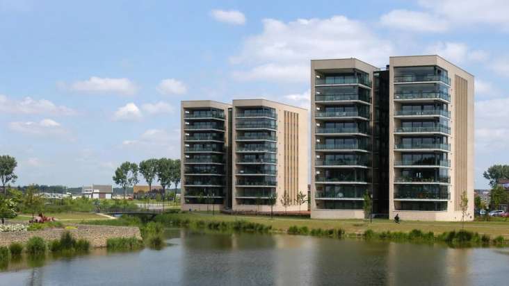 Apartments, Maya & Merit, Barendrecht using Toscane grey Brick