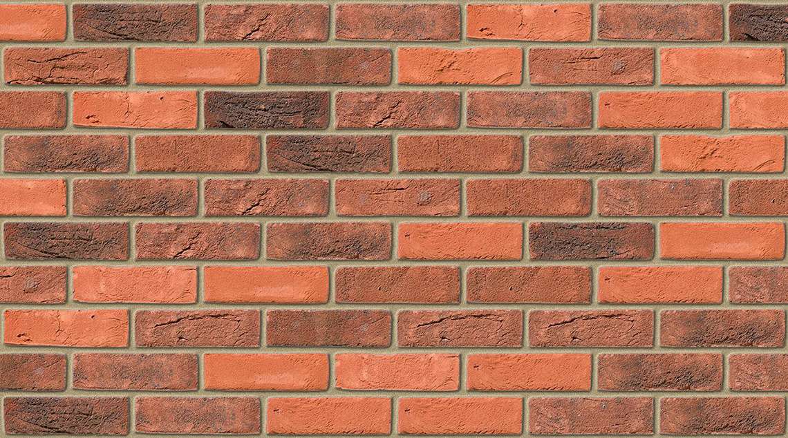 Surrey Hill Red Multi with Buff mortar