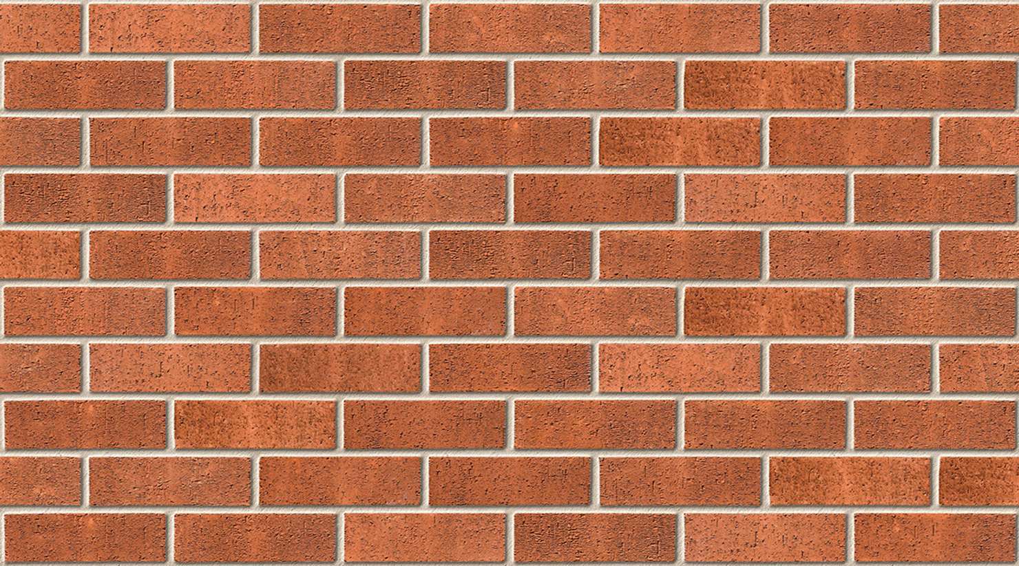 Red Rustic with Ivory mortar