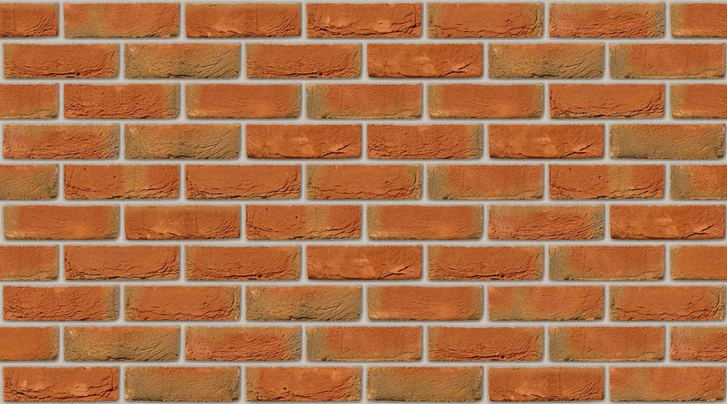 Kingspark Red Multi with Ivory mortar