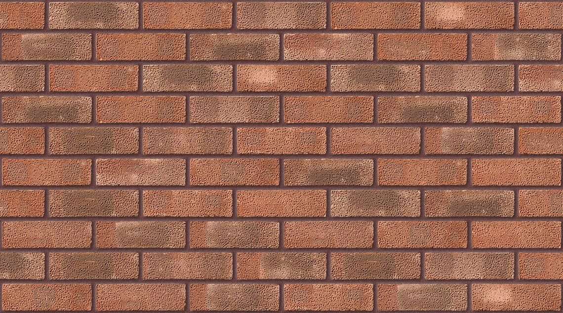 Sandfaced with Brown Red mortar