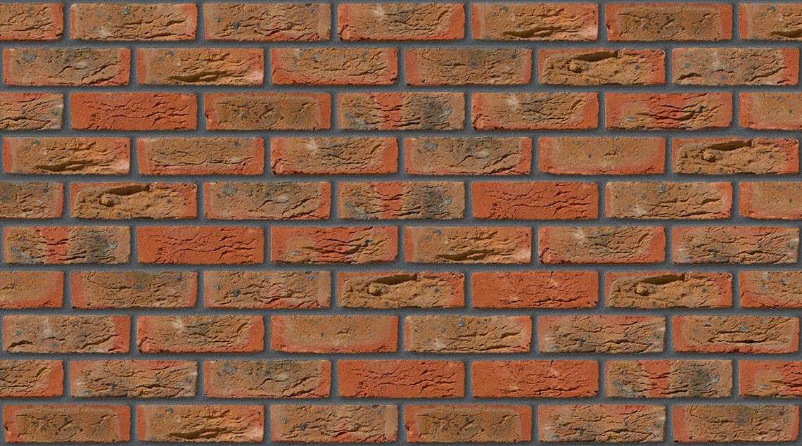 Sussex Red with Dark Grey mortar