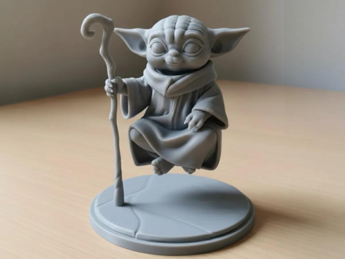 Baby Yoda Floating in the Air - Optical Effect - Free 3D Print Model - MakerWorld