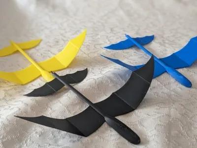Ultralight Bat Glider 4g – Foldable - Free 3D Print Model - MakerWorld view 1
