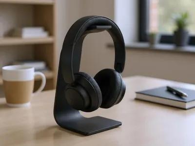 Design Headphone Stand "Swing" - Quickprint - Free 3D Print Model - MakerWorld view 1