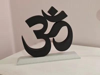 om sign - Free 3D Print Model - MakerWorld view 1