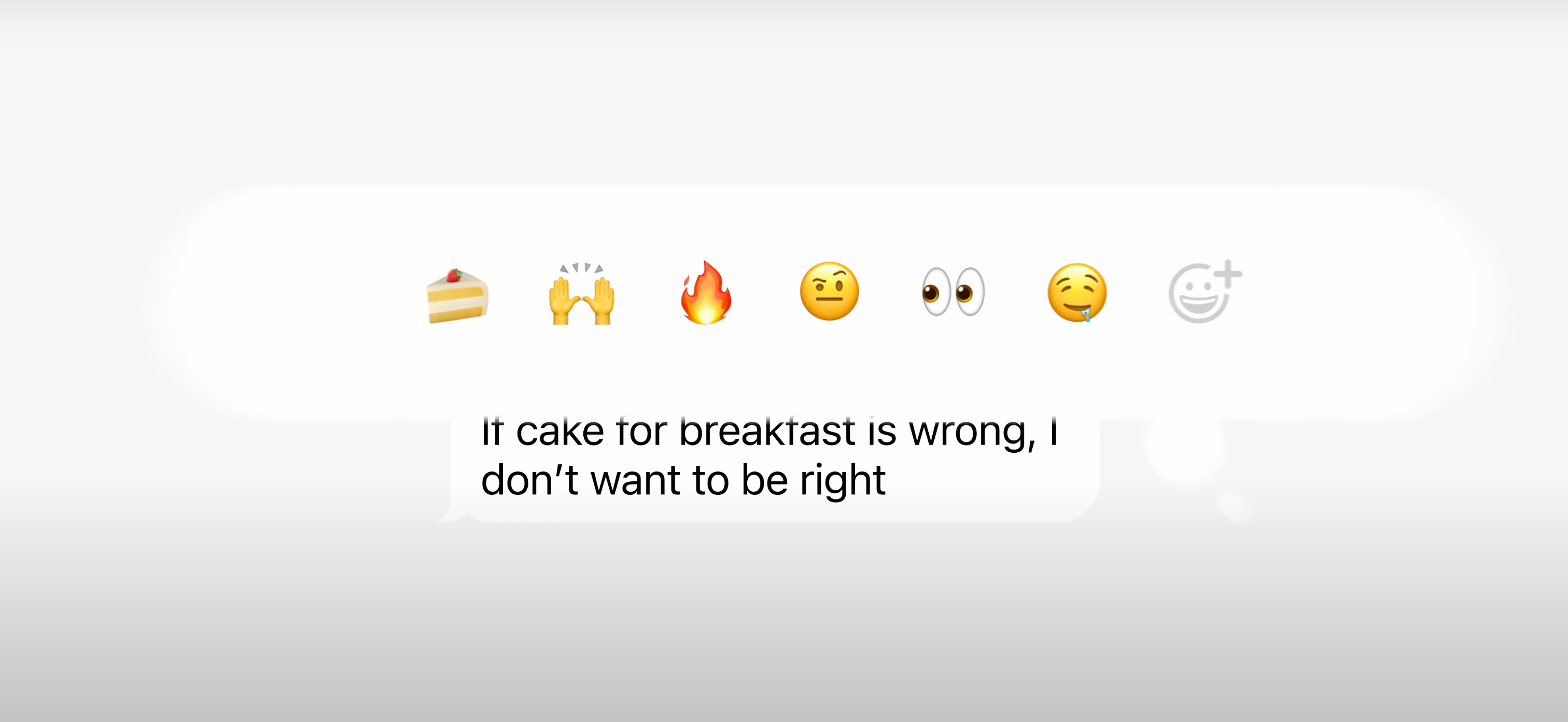 Demo of new Emoji Tap back feature in iOS 18