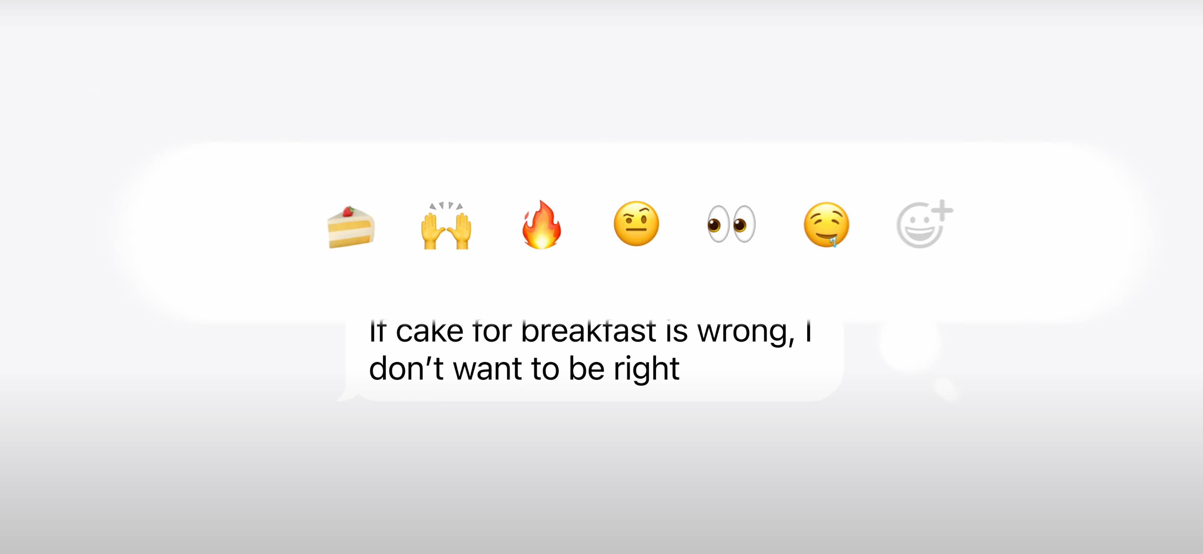 Demo of new Emoji Tap back feature in iOS 18