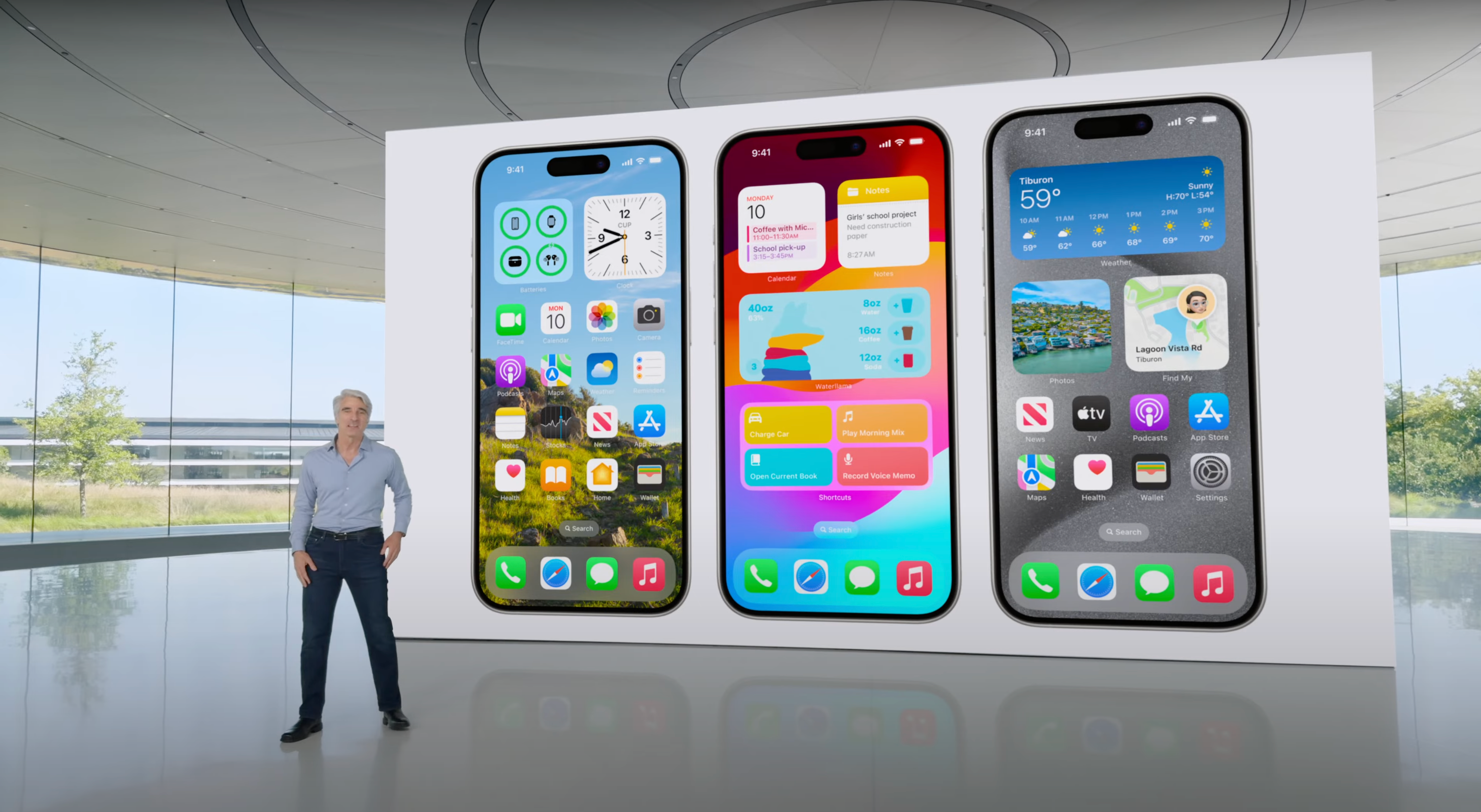 Image highlighting new Home Screen on iOS 18