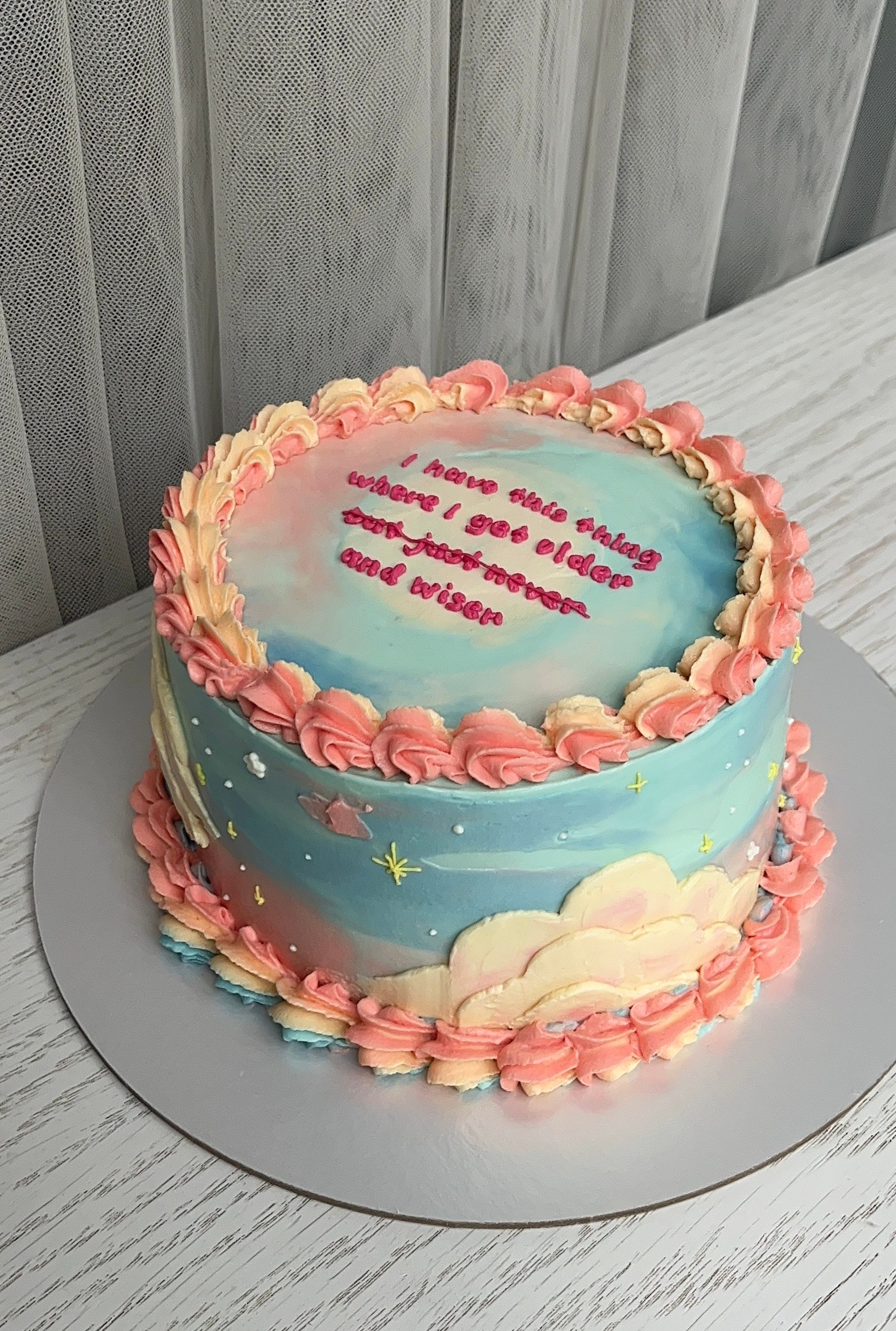 торт с красивым оформлением