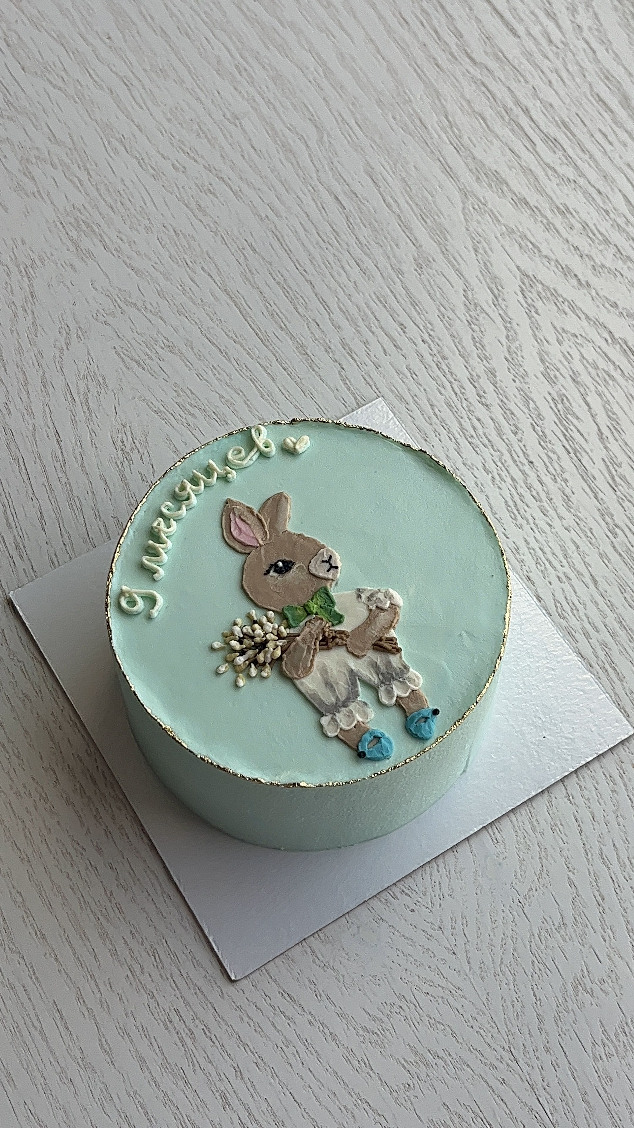 бенто торт с зайчиком