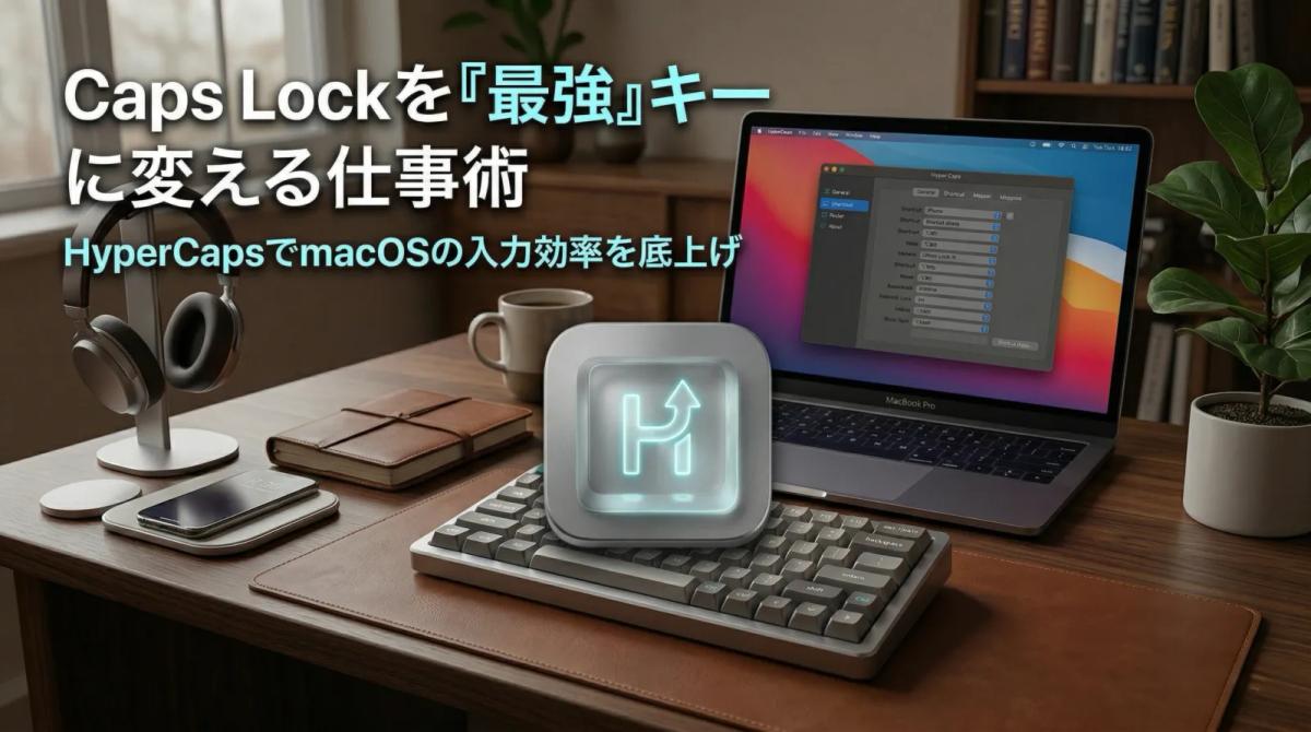 hypercaps capslockキーを最強キーに変えるmacアプリ