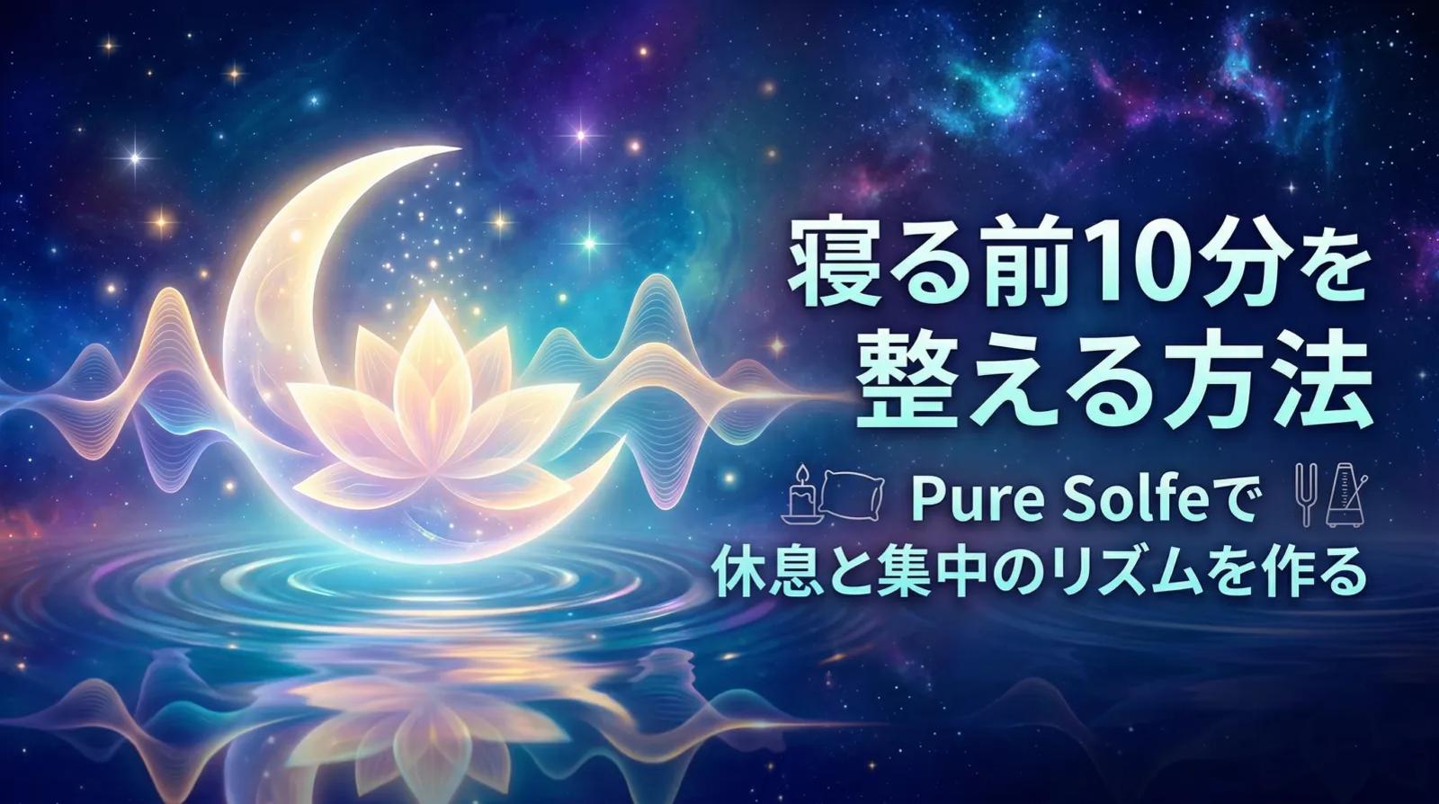 寝る前を周波数で整えてくれるPure Solfe