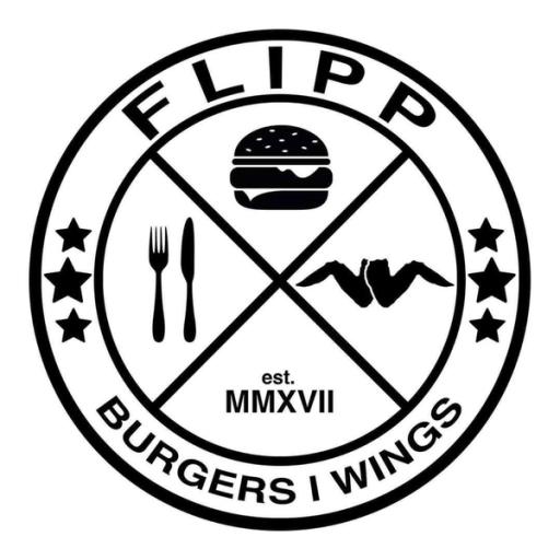 Flipp Burgers & Wings logo
