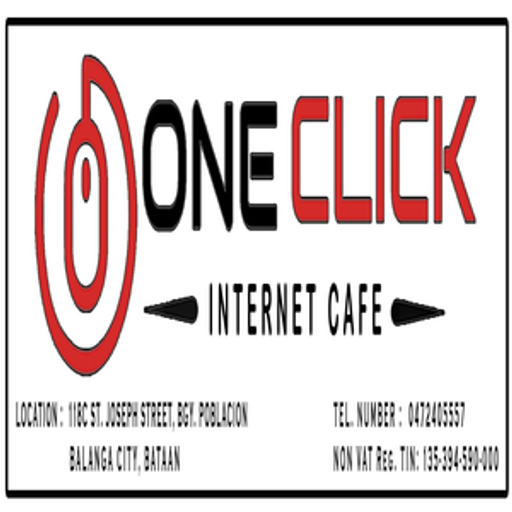 One Click Internet Cafe and General Merchandise logo
