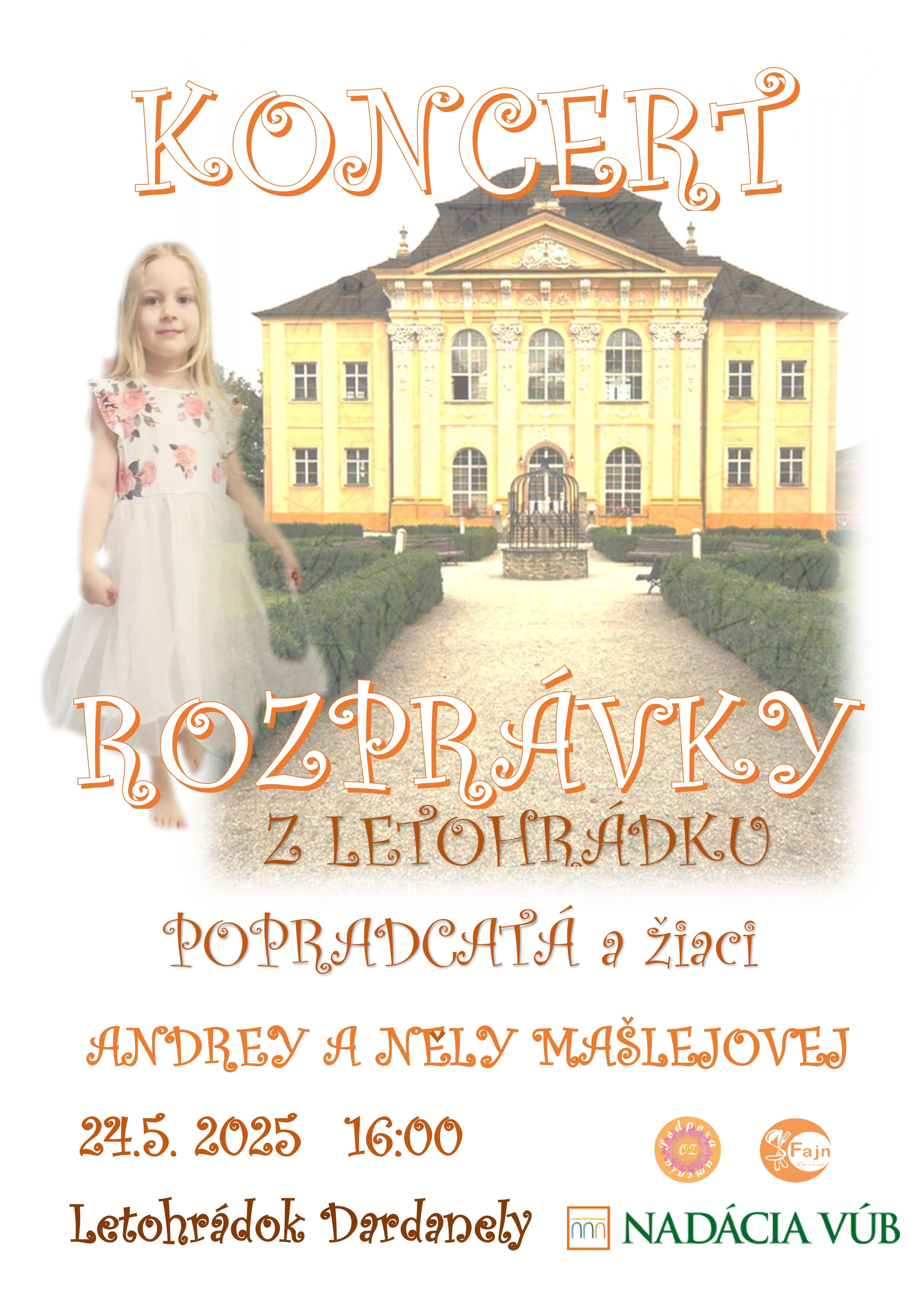Koncert Rozprávky z Letohrádku v rámci projektu Nadácie VUB 24.5. 2025