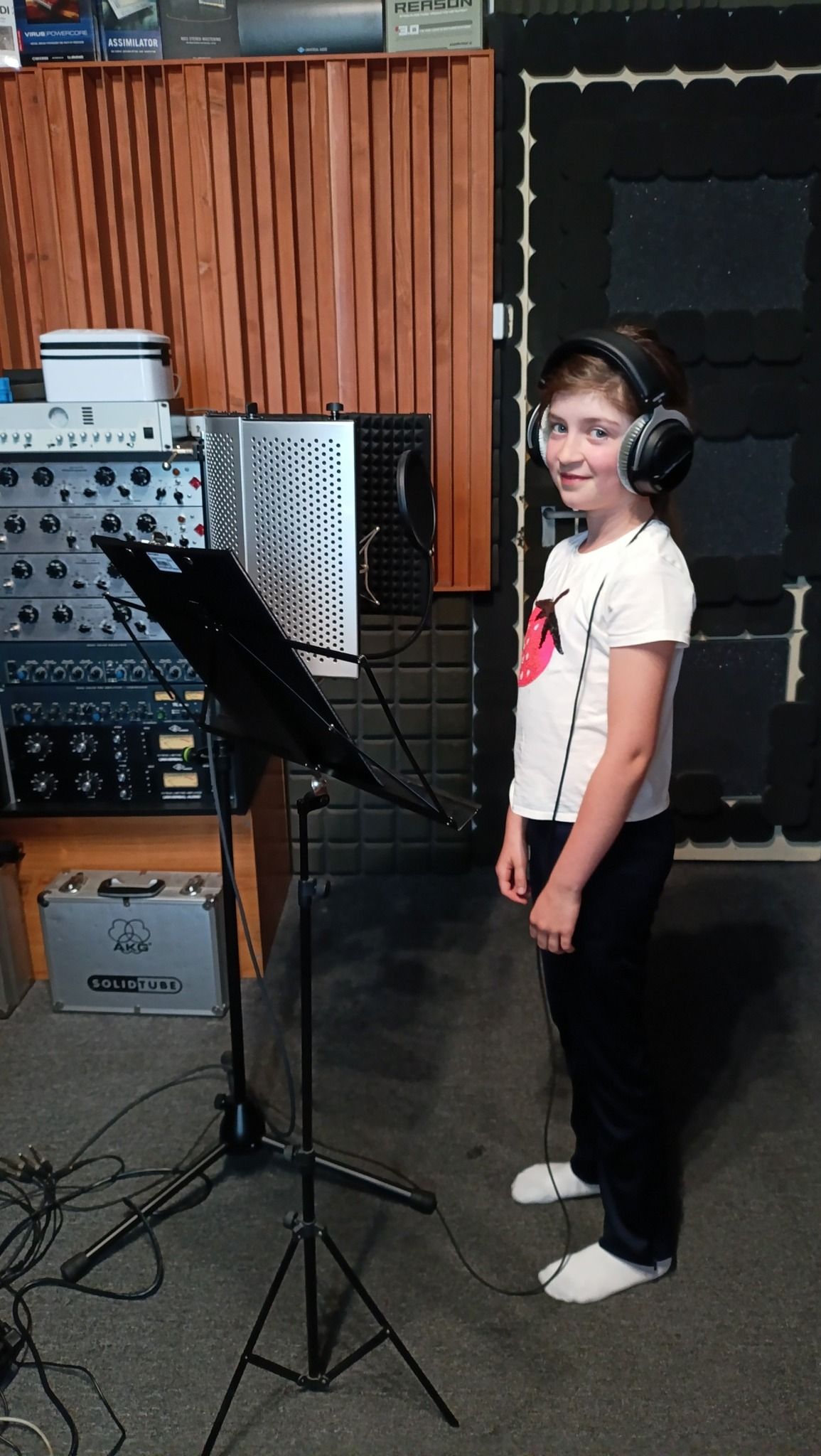 Prvé nahrávanie hudobných podkladov v štúdiu s podporou nadácie VUB