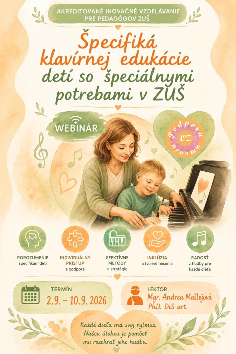 Inovačné a aktualizačné vzdelávanie pre pedagógov umeleckých škôl